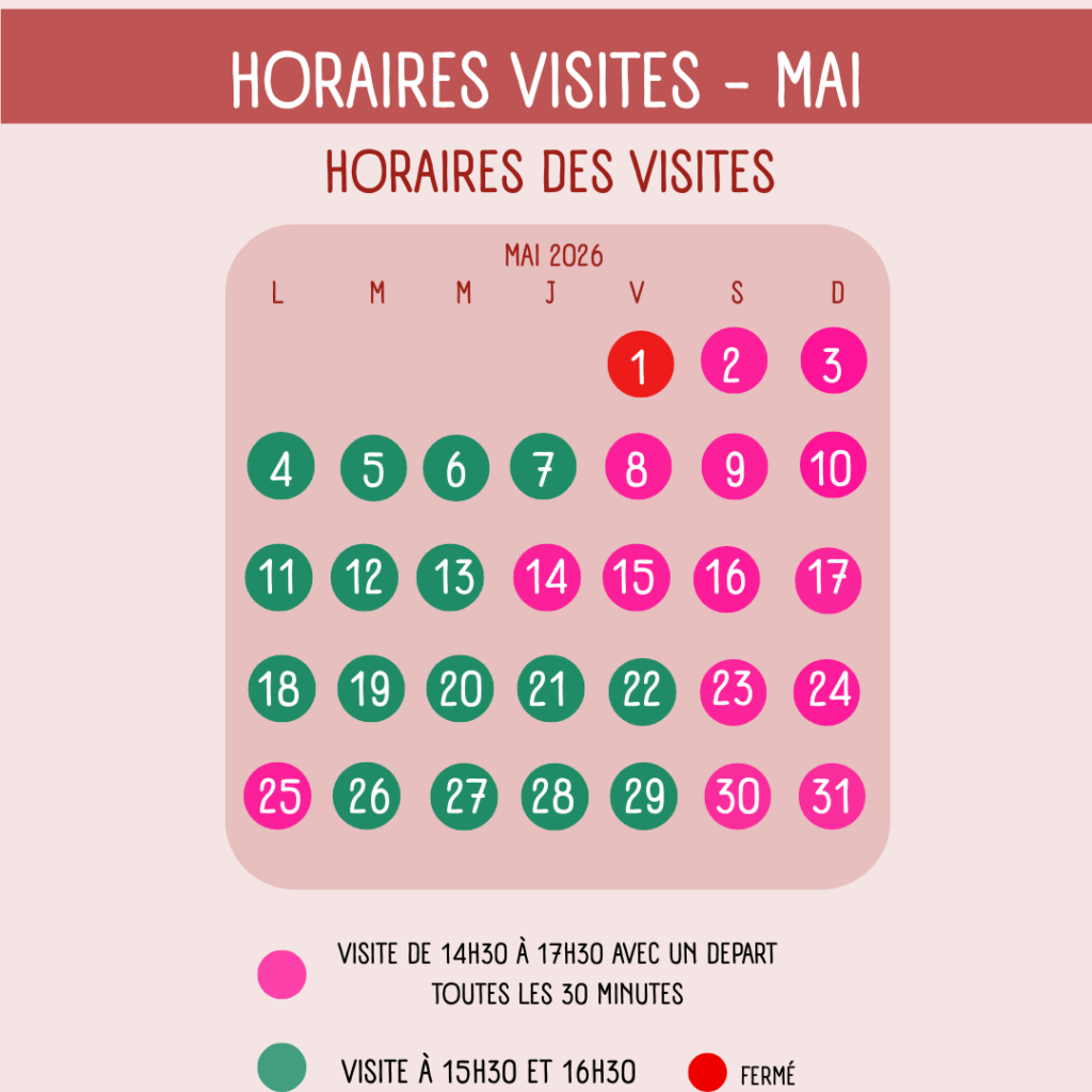 Horaires mai visite
